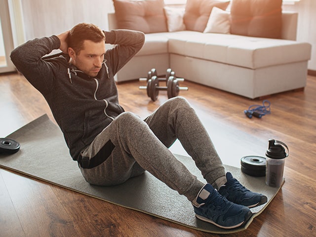 exercise in living room exercise in living room